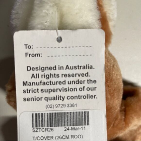 Kangaroo Australia United Souvenir Tissue box cover NWT - Picture 7 of 10